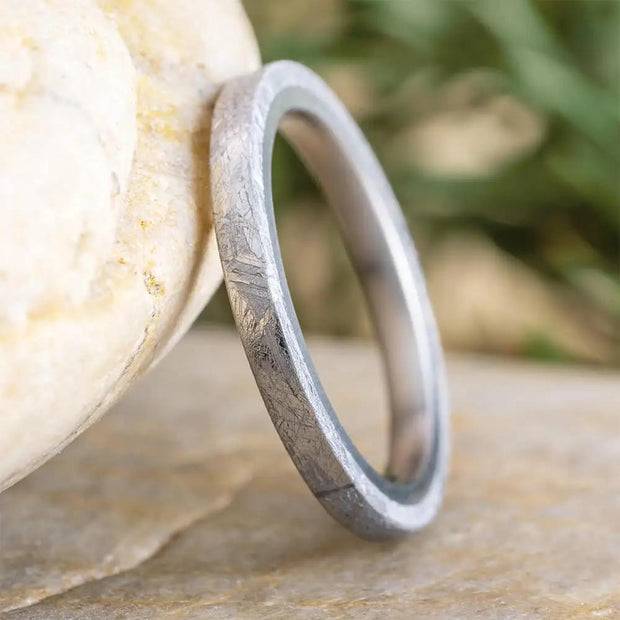 Meteorite Wedding Band for Women