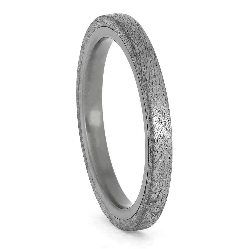 Meteorite Wedding Band, 2mm