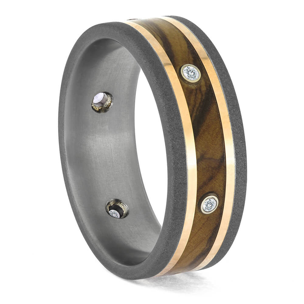 Bethlehem Olive Wood Wedding Band