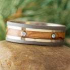 Custom Wood Wedding Band for Men