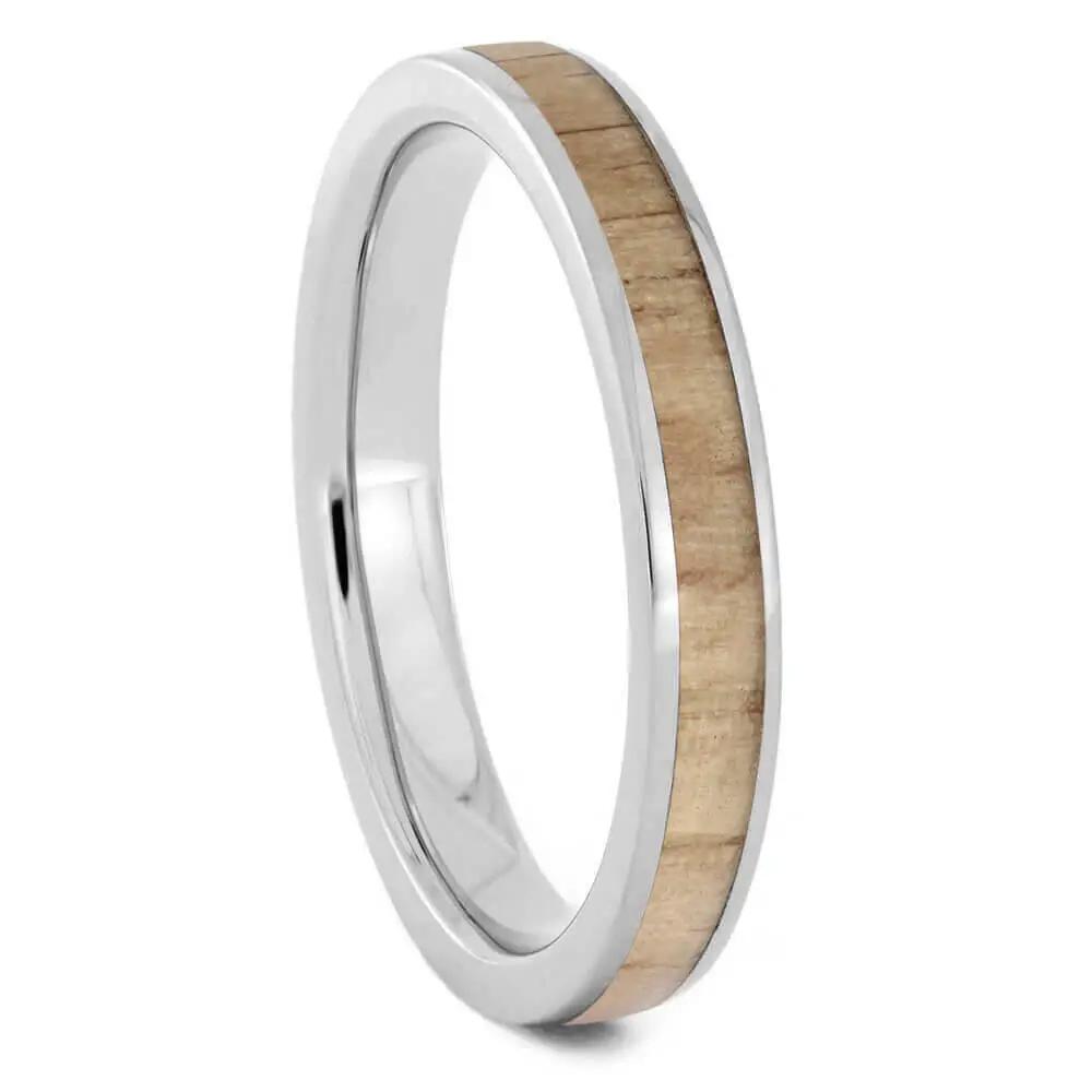 Baseball Bat Wood Wedding Band