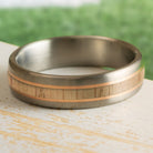 Baseball Bat Wedding Band for Men