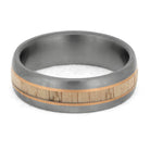 Men's White Ash Wood Wedding Band