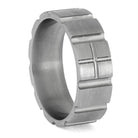 Unique Grooved Ring for Men