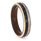 Bloodwood and Meteorite Wedding Band