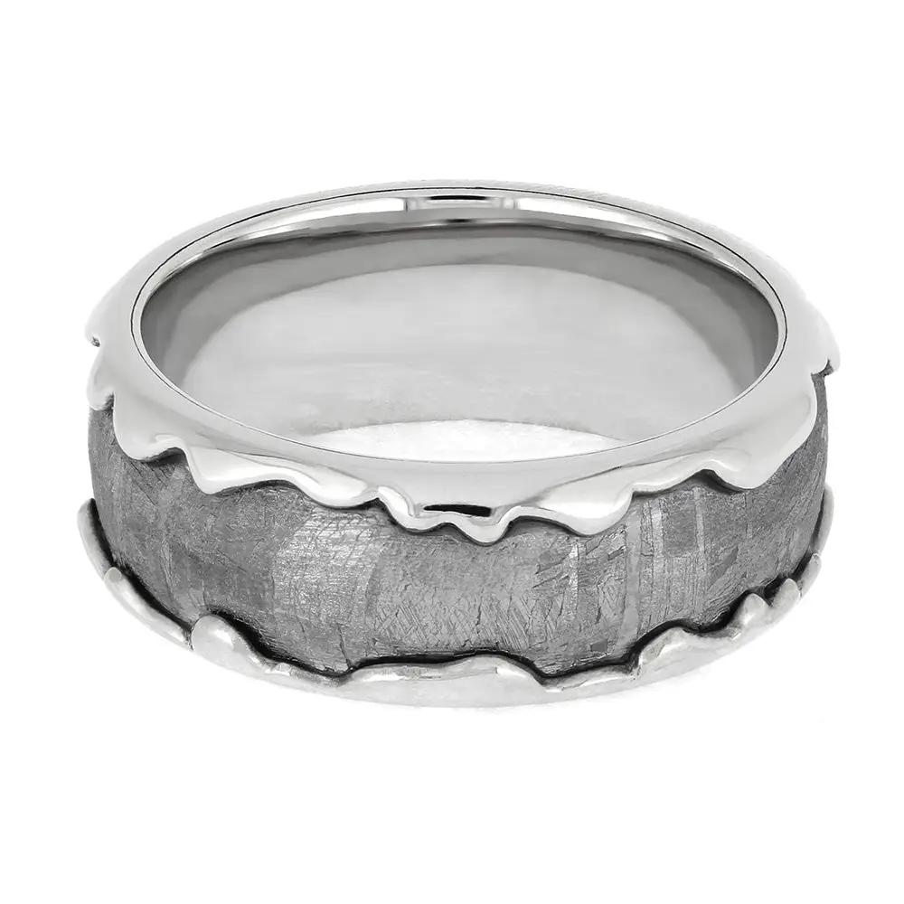 Wavy Platinum Wedding Band