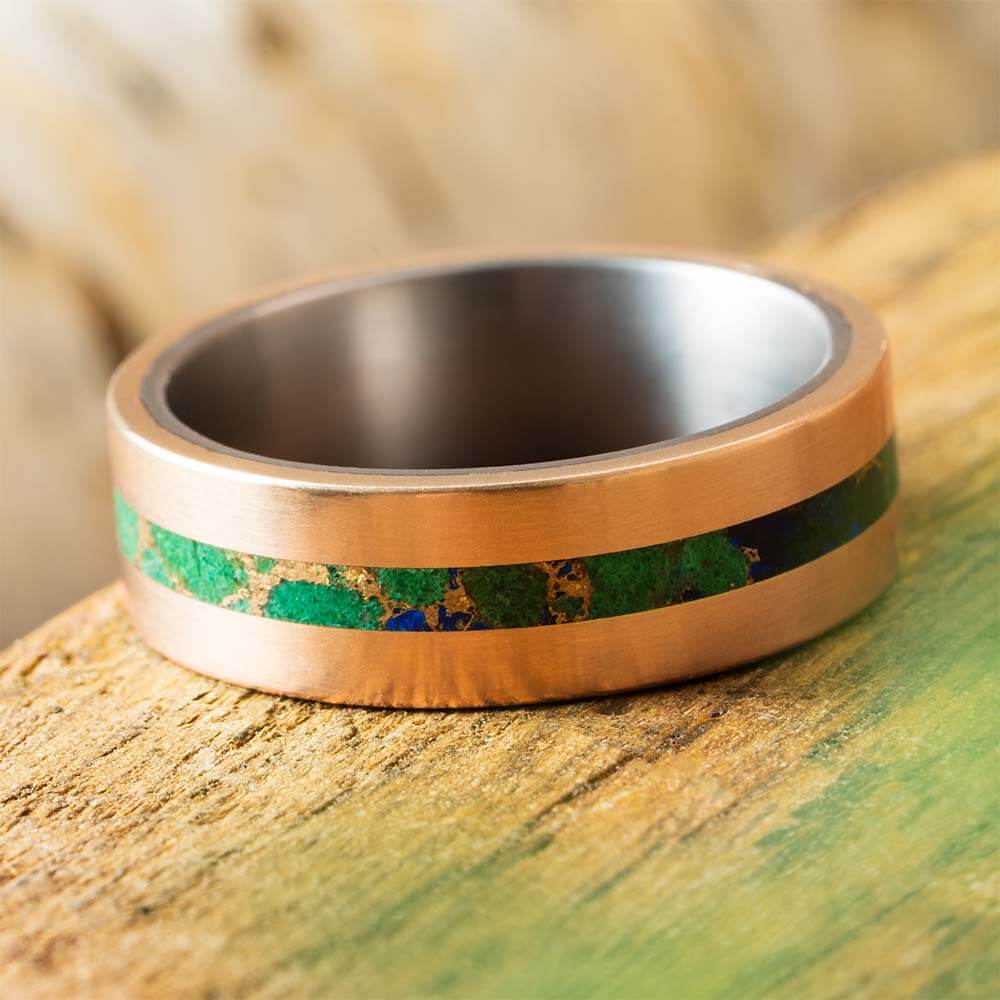 Desert Mosaic Wedding Band for Men