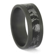 Black Zirconium and Mokume Gane Wedding Band