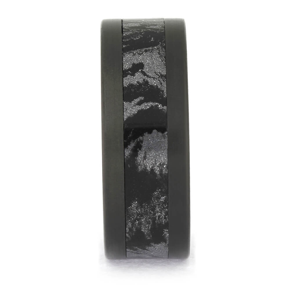 Mokume and Zirconium Wedding Band