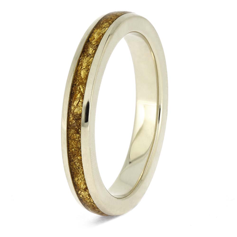 Gold Foil Wedding Band for Women
