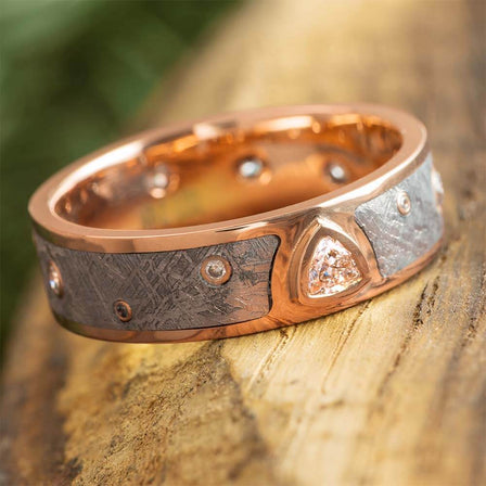 Meteorite Eternity Band with Diamonds