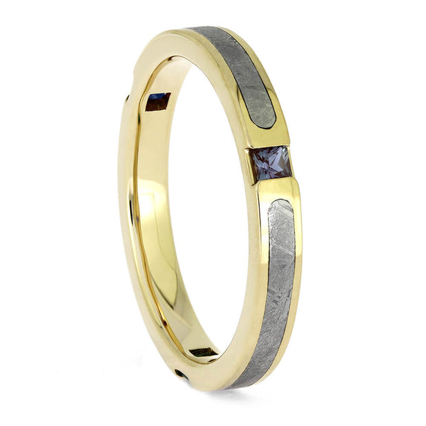 Triple Birthstone Wedding Ring