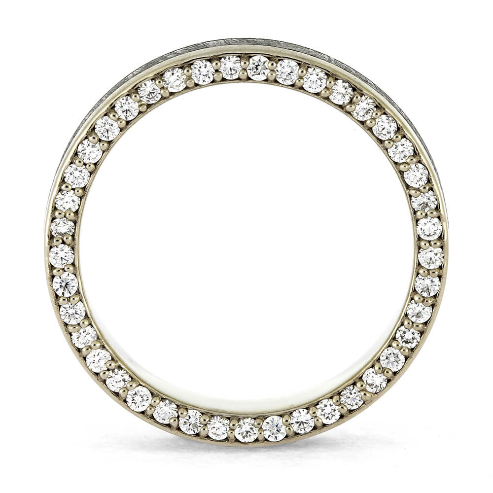 Diamond ring with a white background