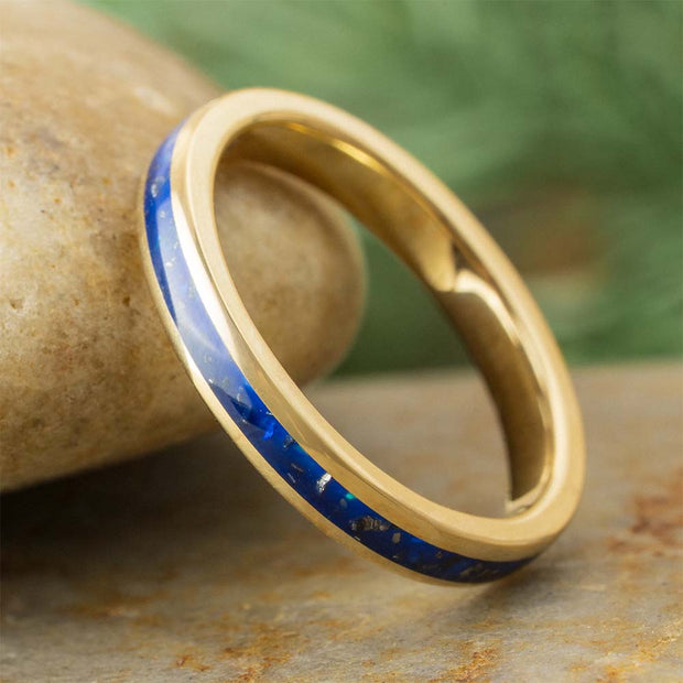 Blue Opal Stardust Ring