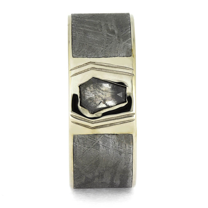 Gold and silver money clip on a white background