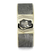 Gold and silver money clip on a white background
