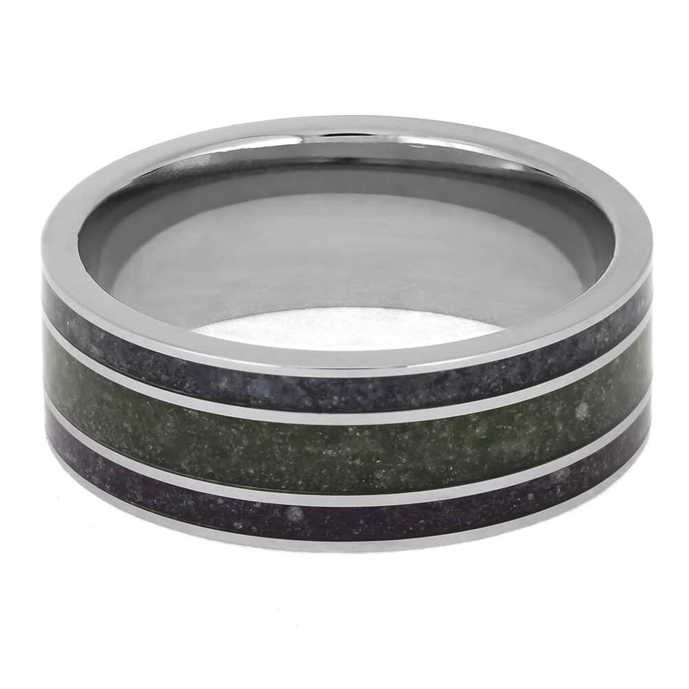 Unique Three Stone Wedding Band