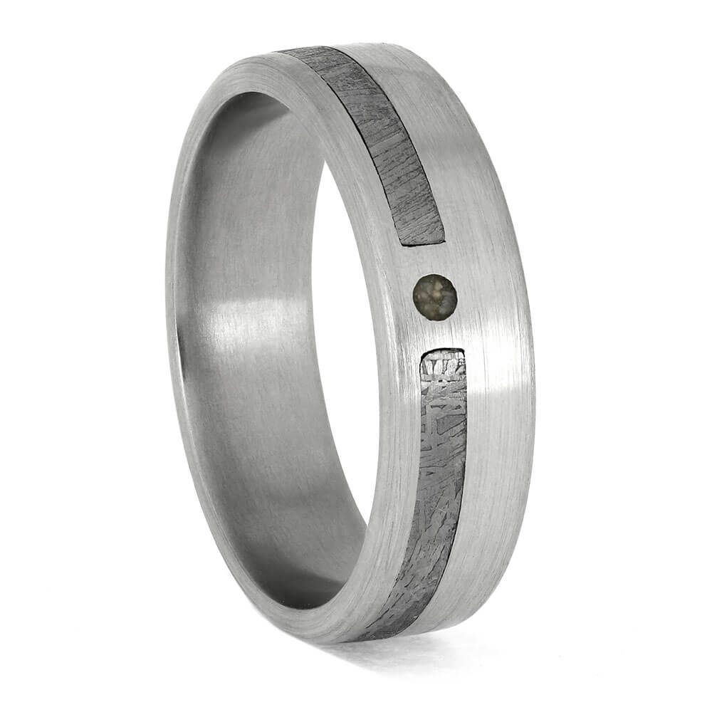 Platinum Meteorite Ring