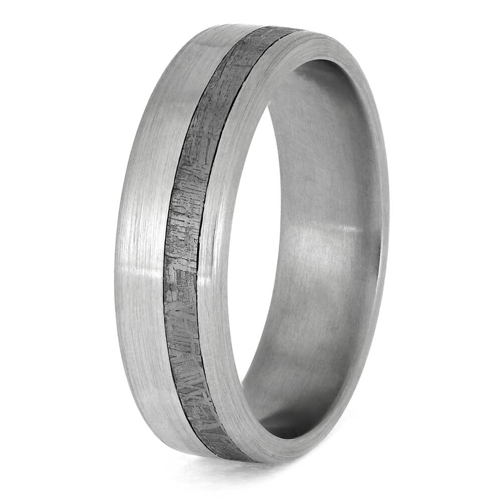 Meteorite and Platinum Memorial Ring