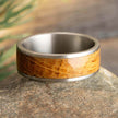 Tequila Wood Wedding Band for Men