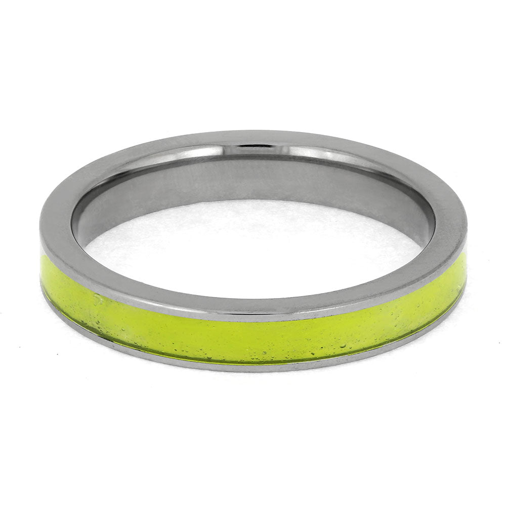 Tennis Ball Ring in Titanium