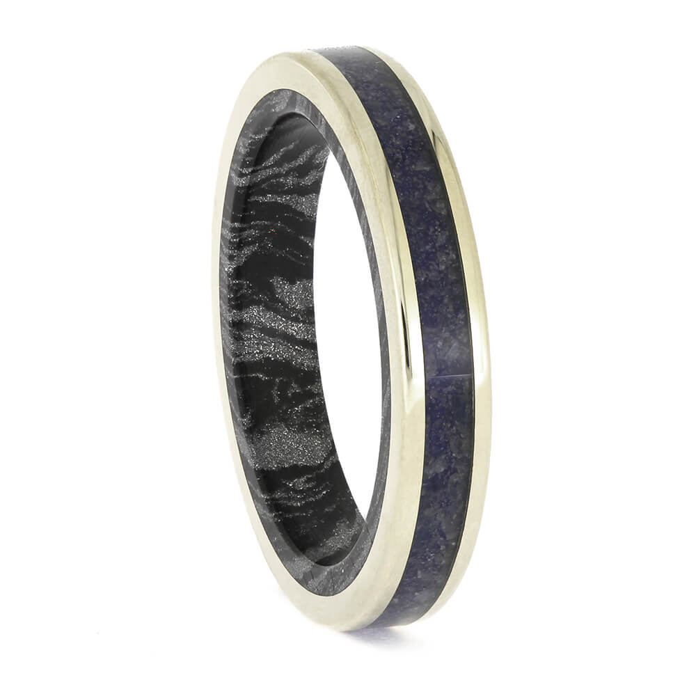 White Gold and Sapphire Wedding Band