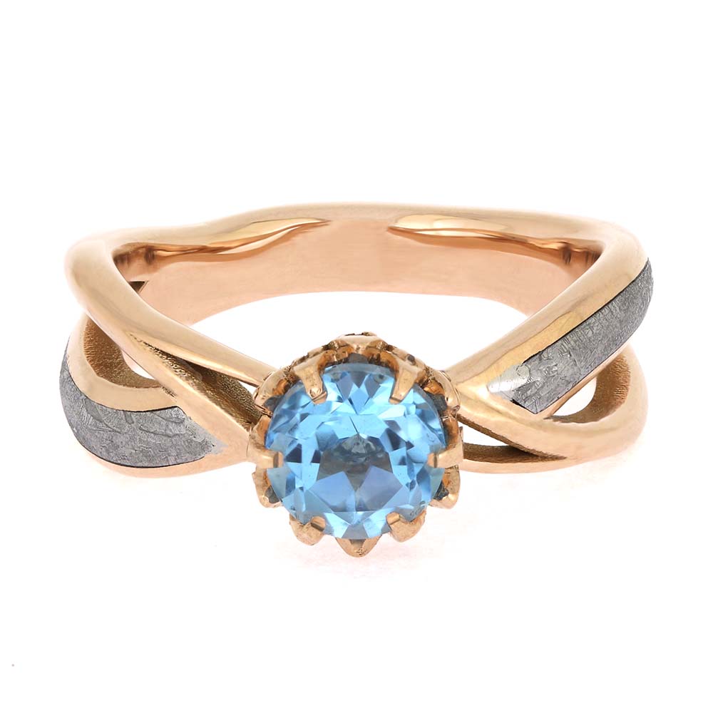 Authentic Meteorite Wedding Band for Men