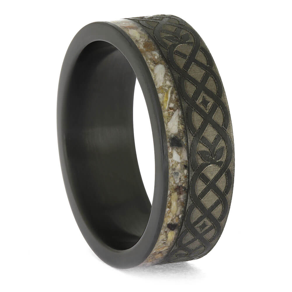 Celtic Memorial Ring with Ashes