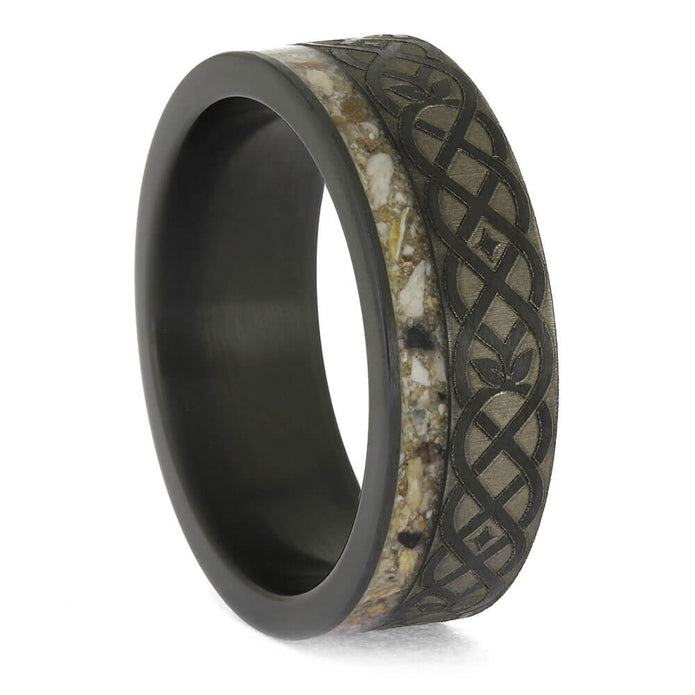 Celtic Memorial Ring with Ashes