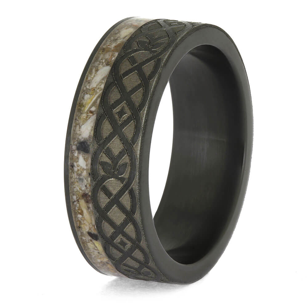 Unique Memorial Ring with Celtic Knot