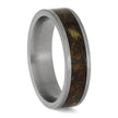 Handmade Pine Cone Wedding Band in Titanium