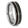 Jade and Pine Cone Wedding Band