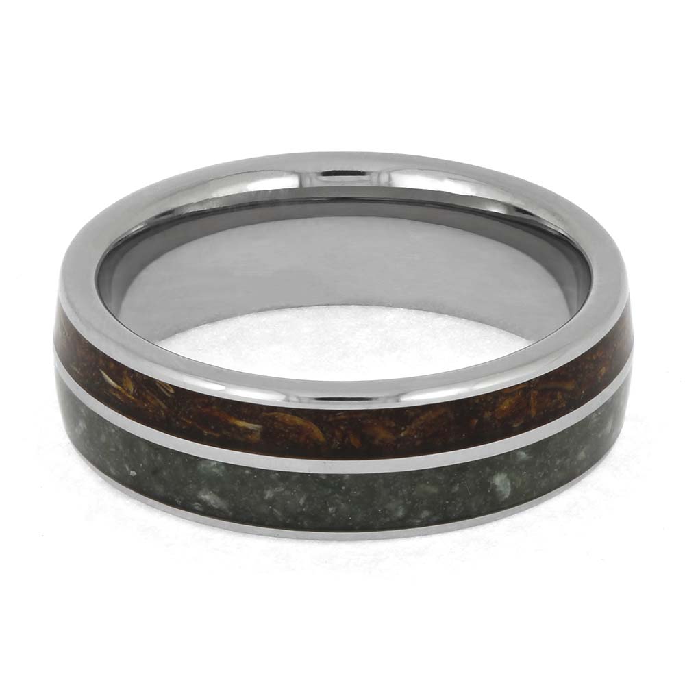 Dark Wood and Jade Ring
