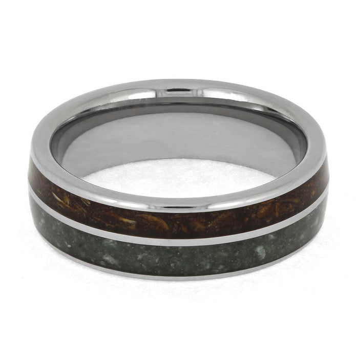 Dark Wood and Jade Ring
