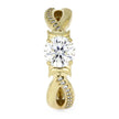 Moon Engagement Ring in Yellow Gold