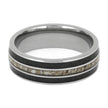 Ash Ring with Emerald Birthstone Inlays
