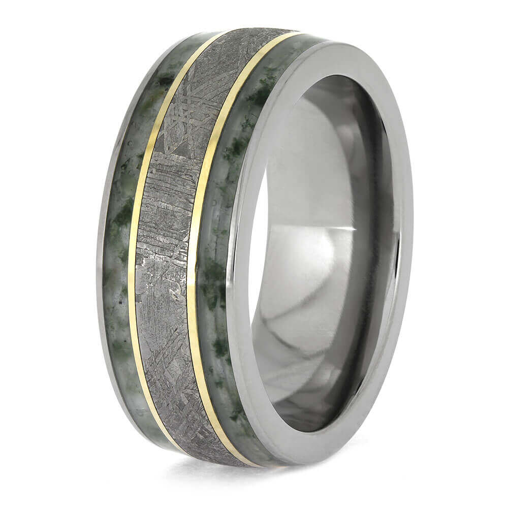 Men's Meteorite Wedding Band