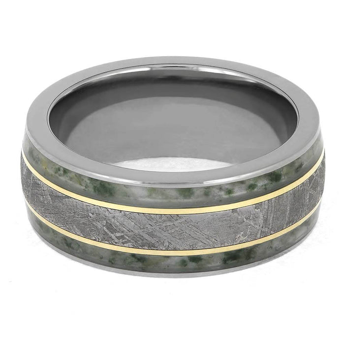 Unique Meteorite Wedding Band