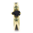 Sapphire Engagement Ring with Floral Prong Settings