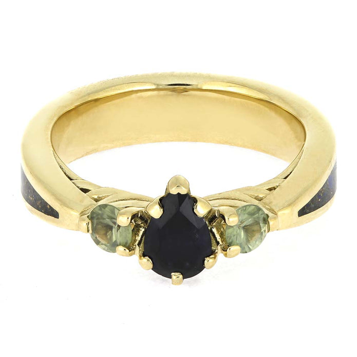 Pear Engagement Ring in Yellow Gold