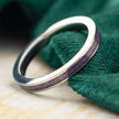 Purple Amethyst Ring with Purple Gemstone Inlay
