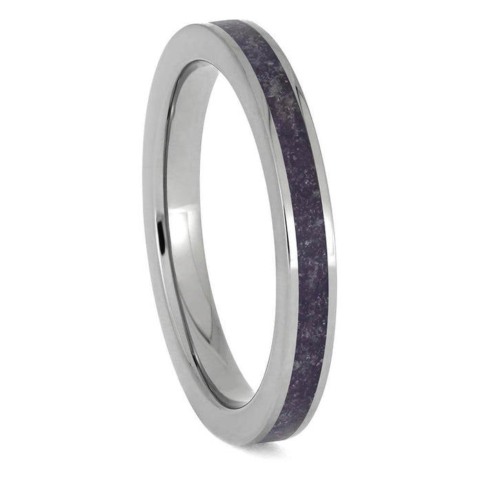 Purple Amethyst Wedding Band for Women