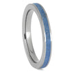 Aquamarine Birthstone Ring in Titanium