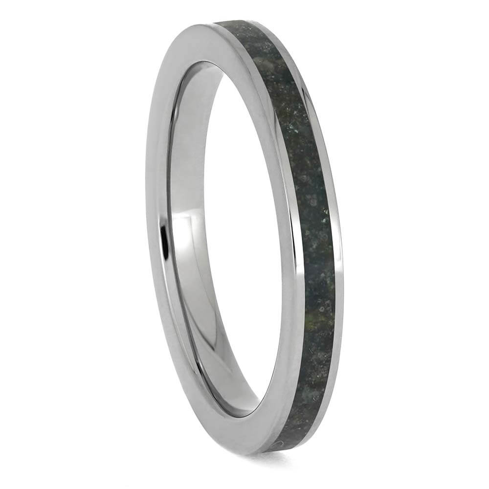 Custom Birthstone Wedding Band for May
