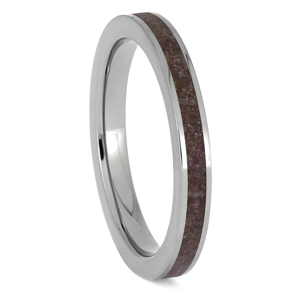 January Birthstone Ring in Titanium