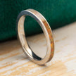 Orange Synthetic Opal Stackable Ring