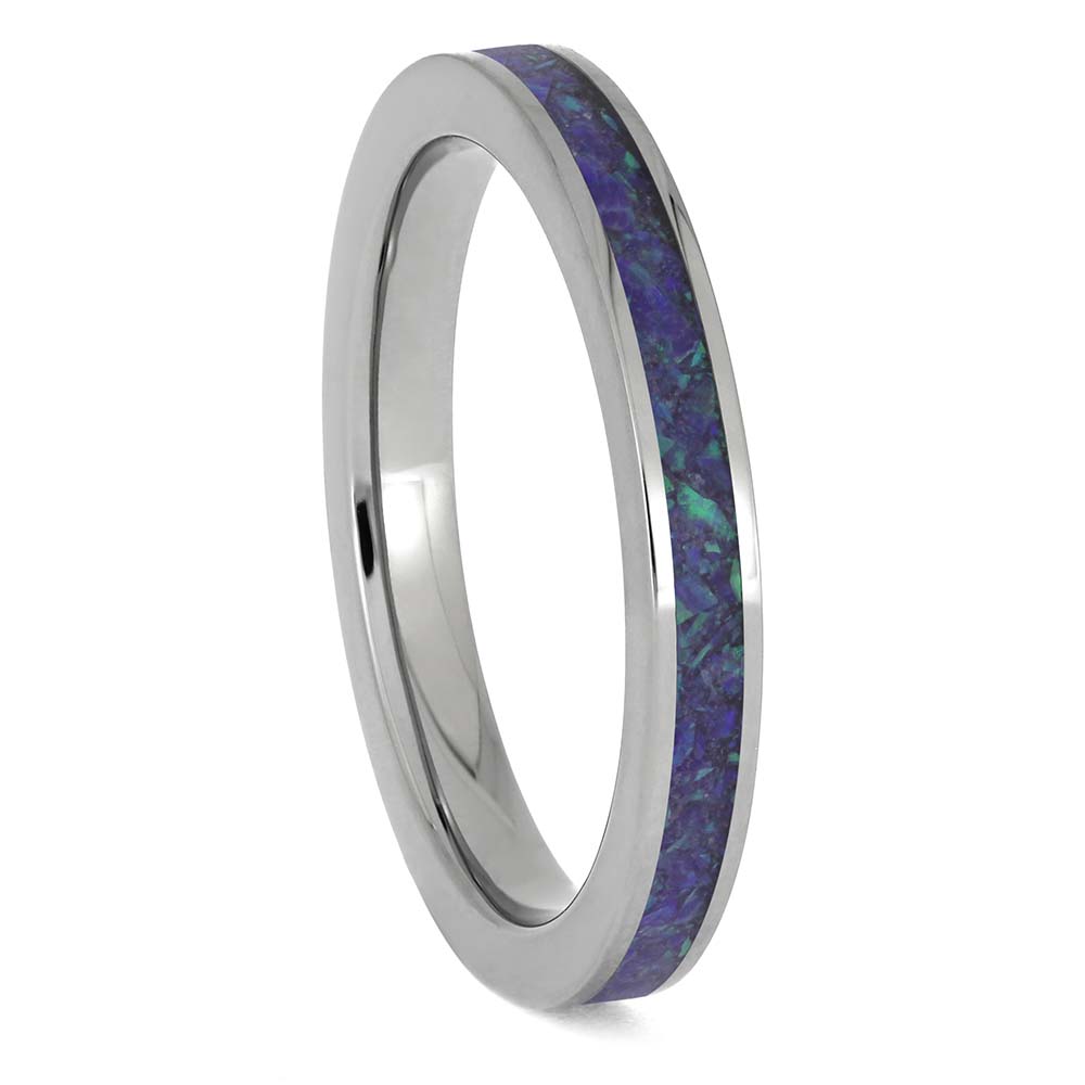 Opal Ring with Titanium Edges