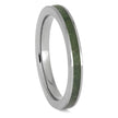 August Birthstone Wedding Band for Women in Titanium
