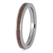 Red Ruby Birthstone Wedding Band for Women