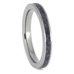 Titanium and Blue Sapphire Wedding Ring